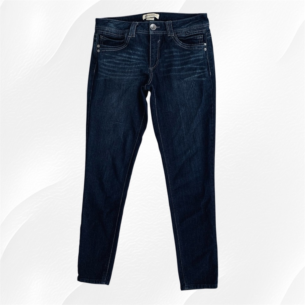 Democracy Justice Jegging Mid-Rise Stretch Skinny Indigo Blue Jeans ~ Women’s 12